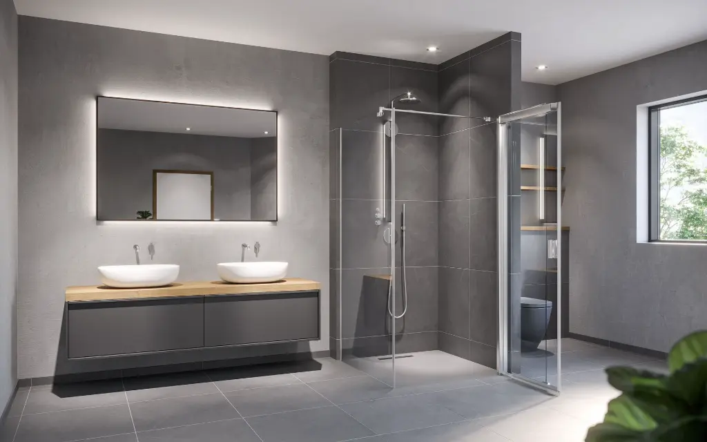 Nis/hoek rechts 1100 mm — EasyFit by FlexoTec