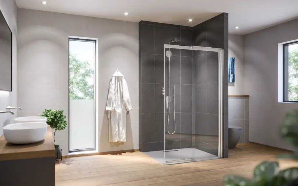 Nis/hoek links 900 mm — EasyFit by FlexoTec