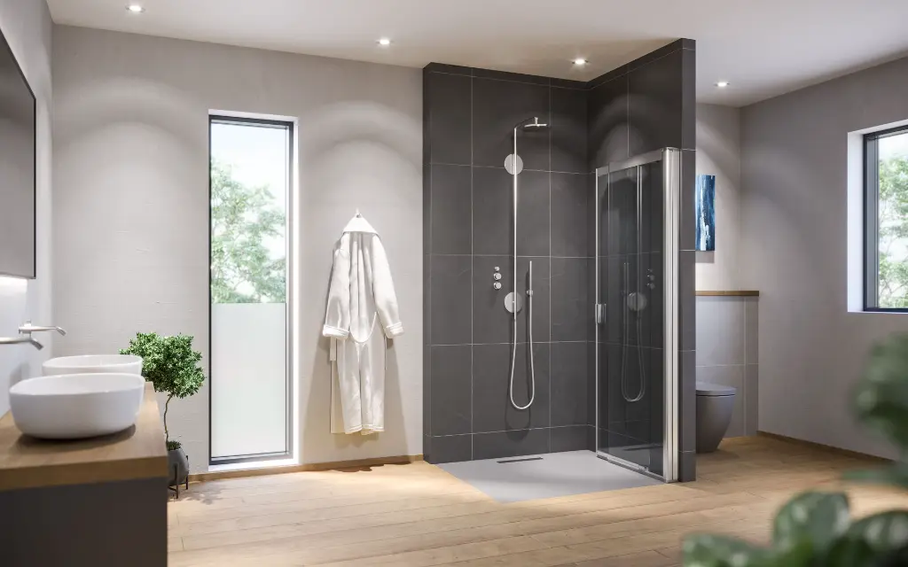 Nis/hoek links 1000 mm — EasyFit by FlexoTec